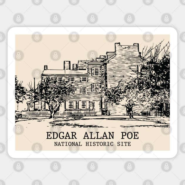 Edgar Allan Poe National Historic Site Magnet by Lakeric
